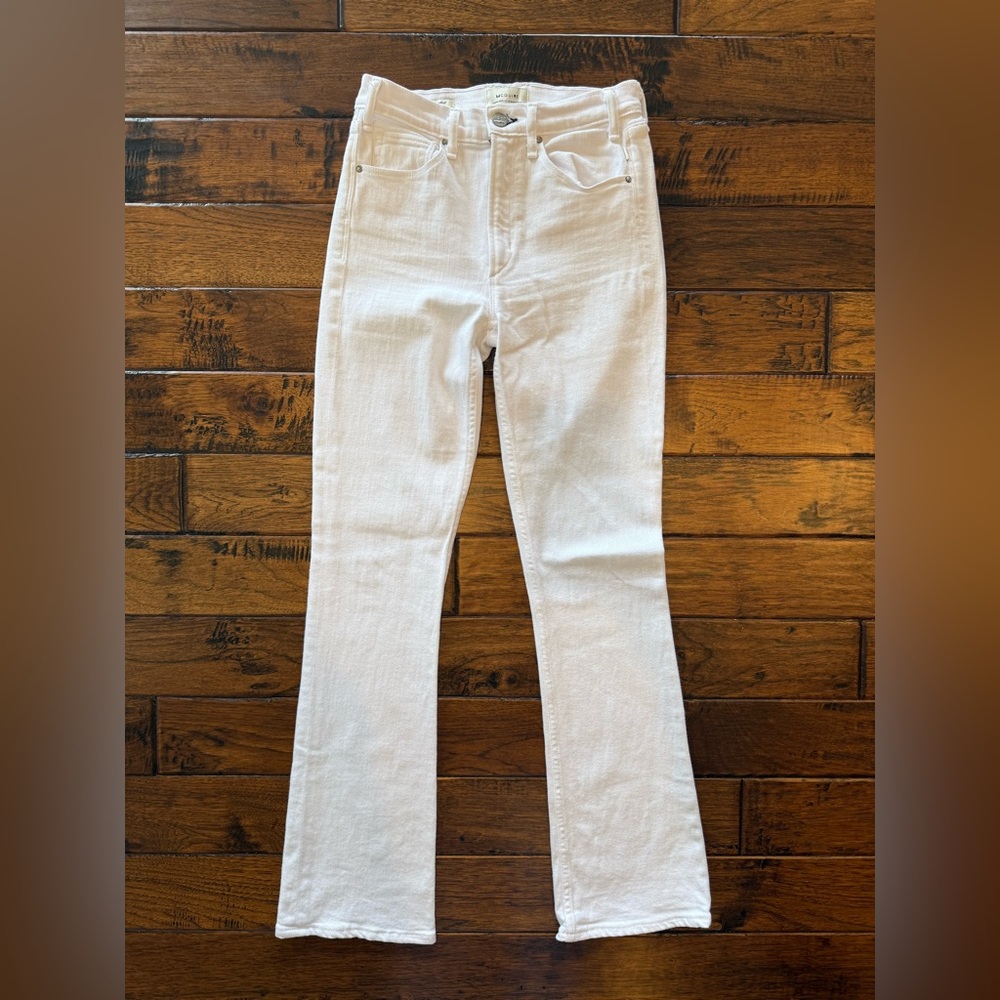 MCGUIRE gainsbourg bootcut white jeans - size 26
